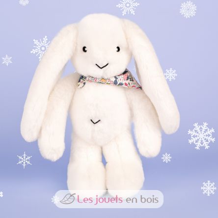 Weiß Fleurette-Kaninchen-Plüsch 35 cm DC4301 Doudou et Compagnie 7