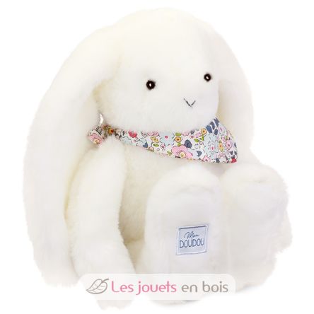 Weiß Fleurette-Kaninchen-Plüsch 35 cm DC4301 Doudou et Compagnie 1