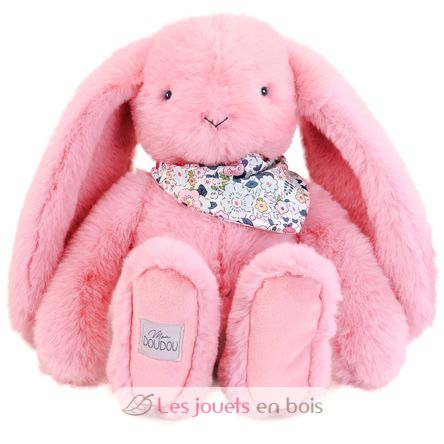 Rosa Fleurette-Kaninchen-Plüsch 35 cm DC4302 Doudou et Compagnie 1