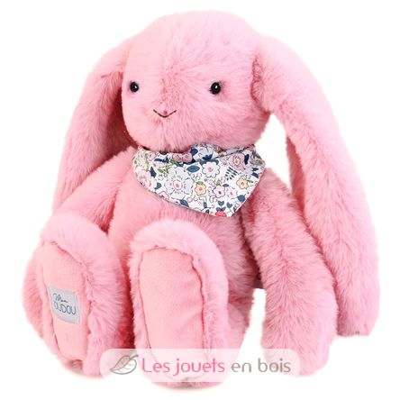 Rosa Fleurette-Kaninchen-Plüsch 35 cm DC4302 Doudou et Compagnie 2