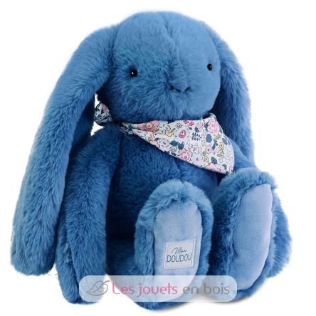 Blauer Fleurette-Kaninchen-Plüsch 35 cm DC4304 Doudou et Compagnie 3