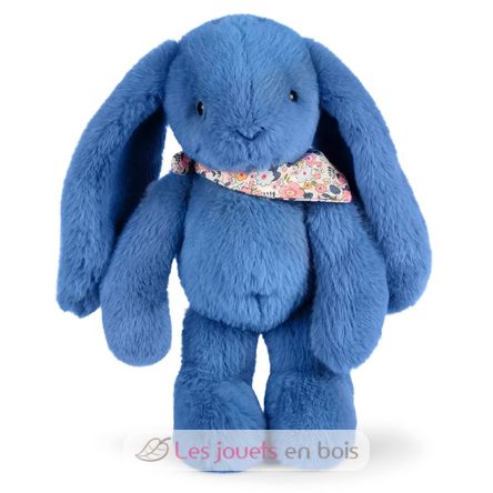 Blauer Fleurette-Kaninchen-Plüsch 35 cm DC4304 Doudou et Compagnie 4