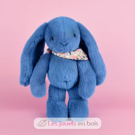 Blauer Fleurette-Kaninchen-Plüsch 35 cm DC4304 Doudou et Compagnie 8