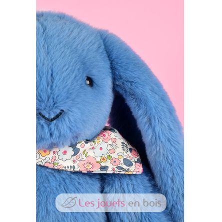 Blauer Fleurette-Kaninchen-Plüsch 35 cm DC4304 Doudou et Compagnie 9