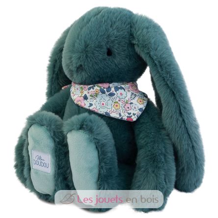 Grünes Fleurette-Kaninchen-Plüsch 35 cm DC4305 Doudou et Compagnie 2