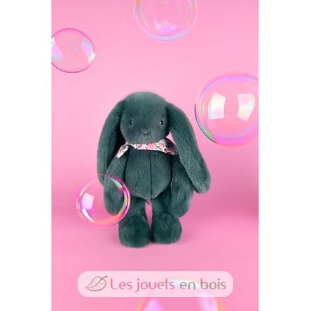Grünes Fleurette-Kaninchen-Plüsch 35 cm DC4305 Doudou et Compagnie 6