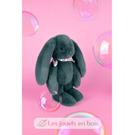 Grünes Fleurette-Kaninchen-Plüsch 35 cm DC4305 Doudou et Compagnie 7