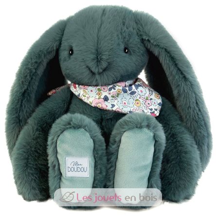 Grünes Fleurette-Kaninchen-Plüsch 35 cm DC4305 Doudou et Compagnie 1