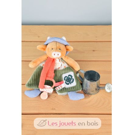 Kuscheltier mit Schnullerkette Aneth die Kuh 19 cm DC4320 Doudou et Compagnie 3