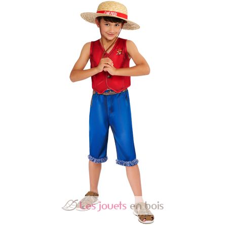 Luffy One Piece Kinderkostüm, 9-10 Jahre R1003074-T910 Rubies 1