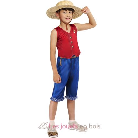 Luffy One Piece Kinderkostüm, 9-10 Jahre R1003074-T910 Rubies 6