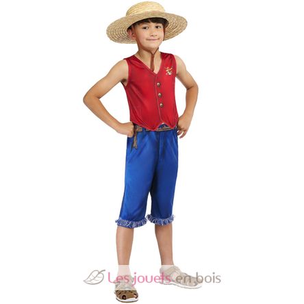 Luffy One Piece Kinderkostüm, 9-10 Jahre R1003074-T910 Rubies 3