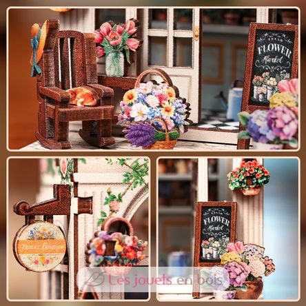 Mini Book Nook Blumenboutique CT103 Cartartem 5