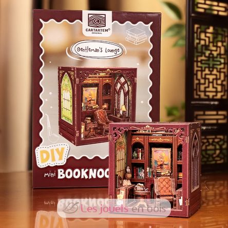 Mini Book Nook Das Wohnzimmer des Gentlemans CT101 Cartartem 3