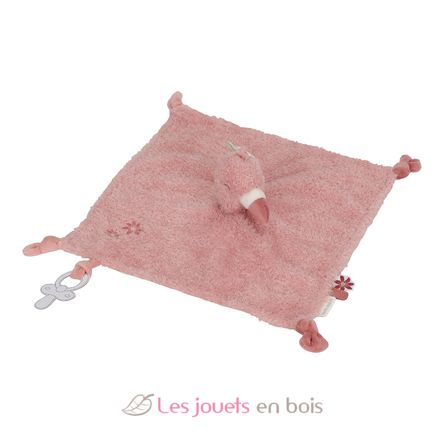 Kuscheltuch Flamingo Safari Friends LD8329 Little Dutch 2