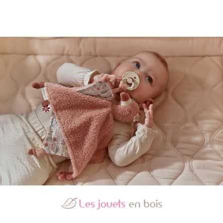 Kuscheltuch Flamingo Safari Friends LD8329 Little Dutch 3