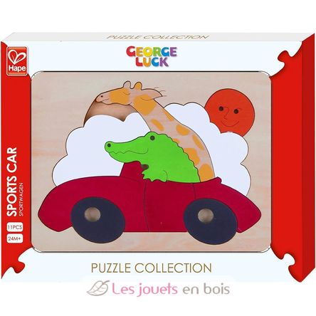 Puzzle - Sportwagen HA-E6506 Hape Toys 2