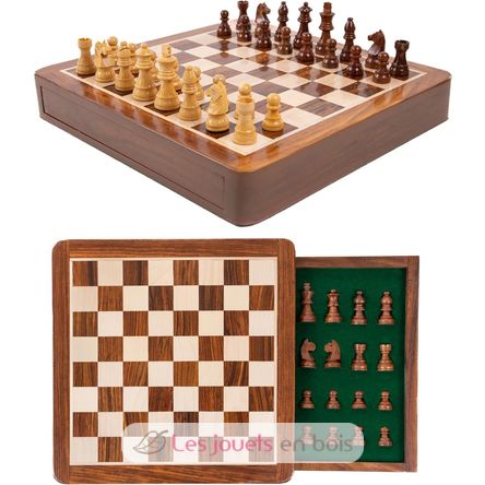 Schachspiel mit Schublade 30 cm König 57 mm WJ-ESBM12S Wilson Jeux 1