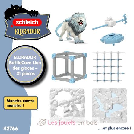 BattleCave Eislöwen-Figur SC-42766 Schleich 6