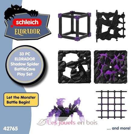BattleCave Dark Spider Figur SC-42765 Schleich 6