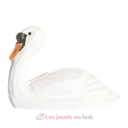 Figur Schwan aus Holz WU-41006 Wudimals 1