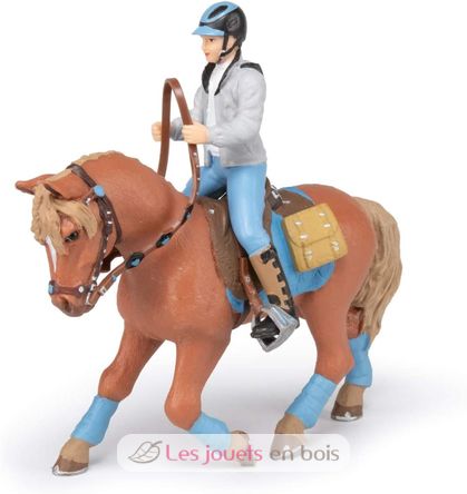 Pferdefigur eines jungen Reiters PA51544-3521 Papo 5