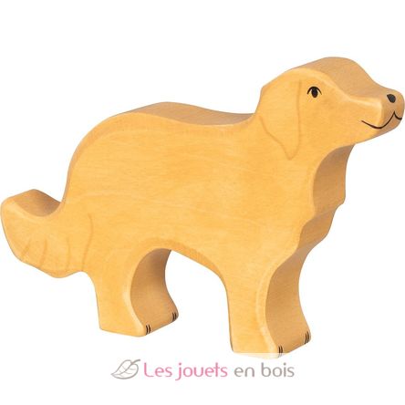 Golden Retriever-Figur HZ80357 Holztiger 1