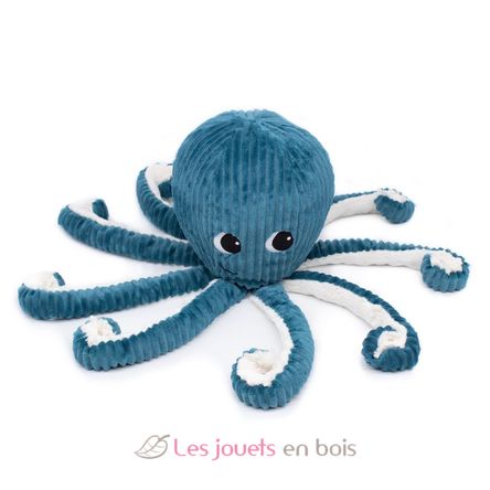 Filou blaues Octopus Ptipotos-Plüschtier DE74100 Les Déglingos 2