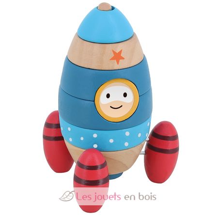 Stapelspiel Rakete V2437 Vilac 1