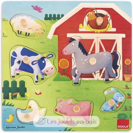 Puzzle Mütter und Babys Farm GO53040 Goula 1