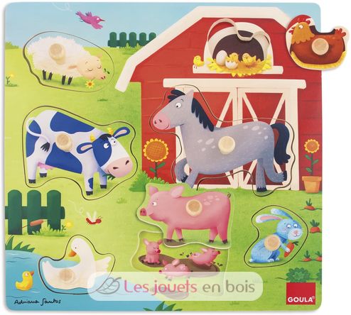 Puzzle Mütter und Babys Farm GO53040 Goula 2