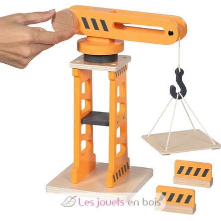 Drehkran mit zwei Absperrbarken GK55824 Goki 5