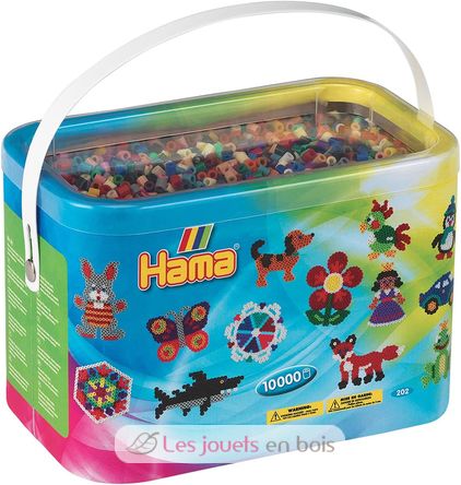Fass 10000 Midi Kunststoffperlen 22 Farben HAMA-202-67 Hama 1
