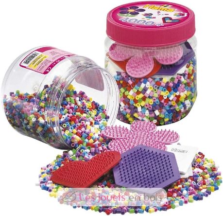 Rosa Topf mit 4000 Midi-Kunststoffperlen HAMA-2051 Hama 2