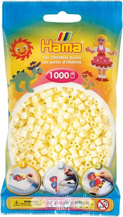 Tüte mit 1000 Kunststoffperlen Midi Creme HAMA-207-02 Hama 2