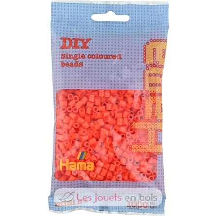 Tüte mit 1000 Kunststoffperlen Midi Orange HAMA-207-04 Hama 1