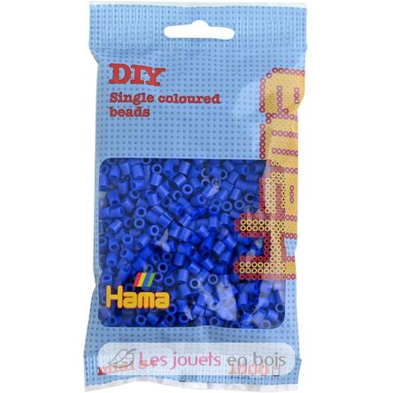 Tüte mit 1000 Kunststoffperlen Midi Dunkelblau HAMA-207-08 Hama 1