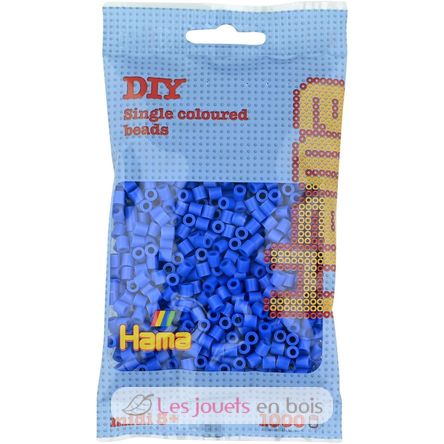 Tüte mit 1000 Kunststoffperlen Midi Blau HAMA-207-09 Hama 1