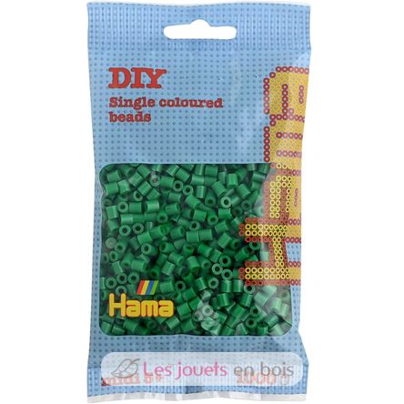 Tüte mit 1000 Kunststoffperlen Midi Grün HAMA-207-10 Hama 1