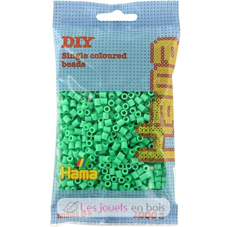 Tüte mit 1000 Kunststoffperlen Midi hellgrün HAMA-207-11 Hama 1