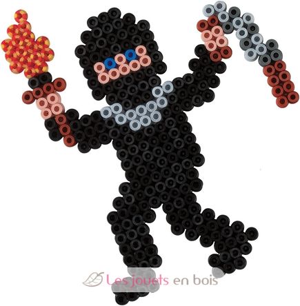 Tüte mit 1000 Kunststoffperlen Midi Schwarz HAMA-207-18 Hama 4