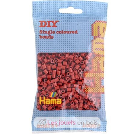 Tüte mit 1000 Kunststoffperlen Midi rotbraun HAMA-207-20 Hama 1