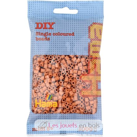 Tüte mit 1000 Kunststoffperlen Midi Hellbraun HAMA-207-21 Hama 1