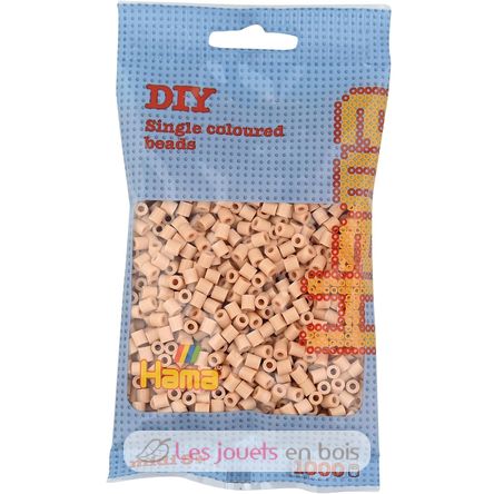 Tüte mit 1000 Kunststoffperlen Midi beige HAMA-207-27 Hama 1
