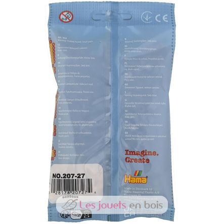 Tüte mit 1000 Kunststoffperlen Midi beige HAMA-207-27 Hama 5