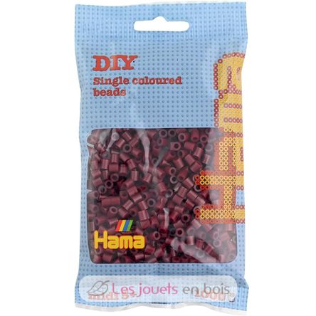 Tüte mit 1000 Kunststoffperlen Midi Rotbraun HAMA-207-30 Hama 4