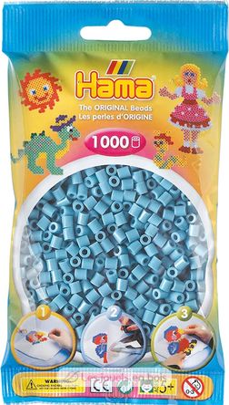 Tüte mit 1000 Kunststoffperlen Midi Türkis HAMA-207-31 Hama 2