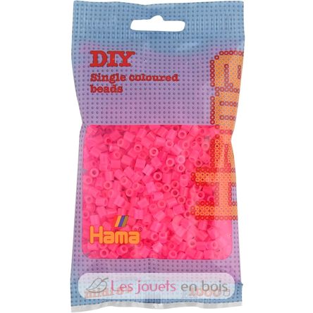 Tüte mit 1000 Kunststoffperlen Midi Fuchsie HAMA-207-32 Hama 1