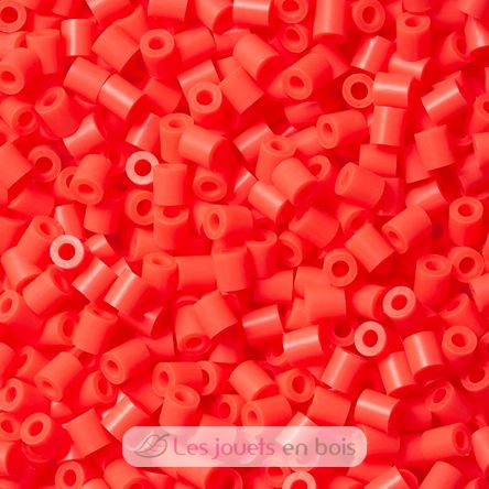 Tüte mit 1000 Kunststoffperlen Midi Neonrot HAMA-207-33 Hama 1