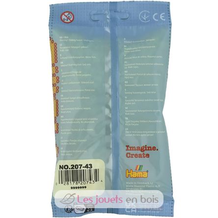 Tüte mit 1000 Kunststoffperlen Midi pastellgelb HAMA-207-43 Hama 4